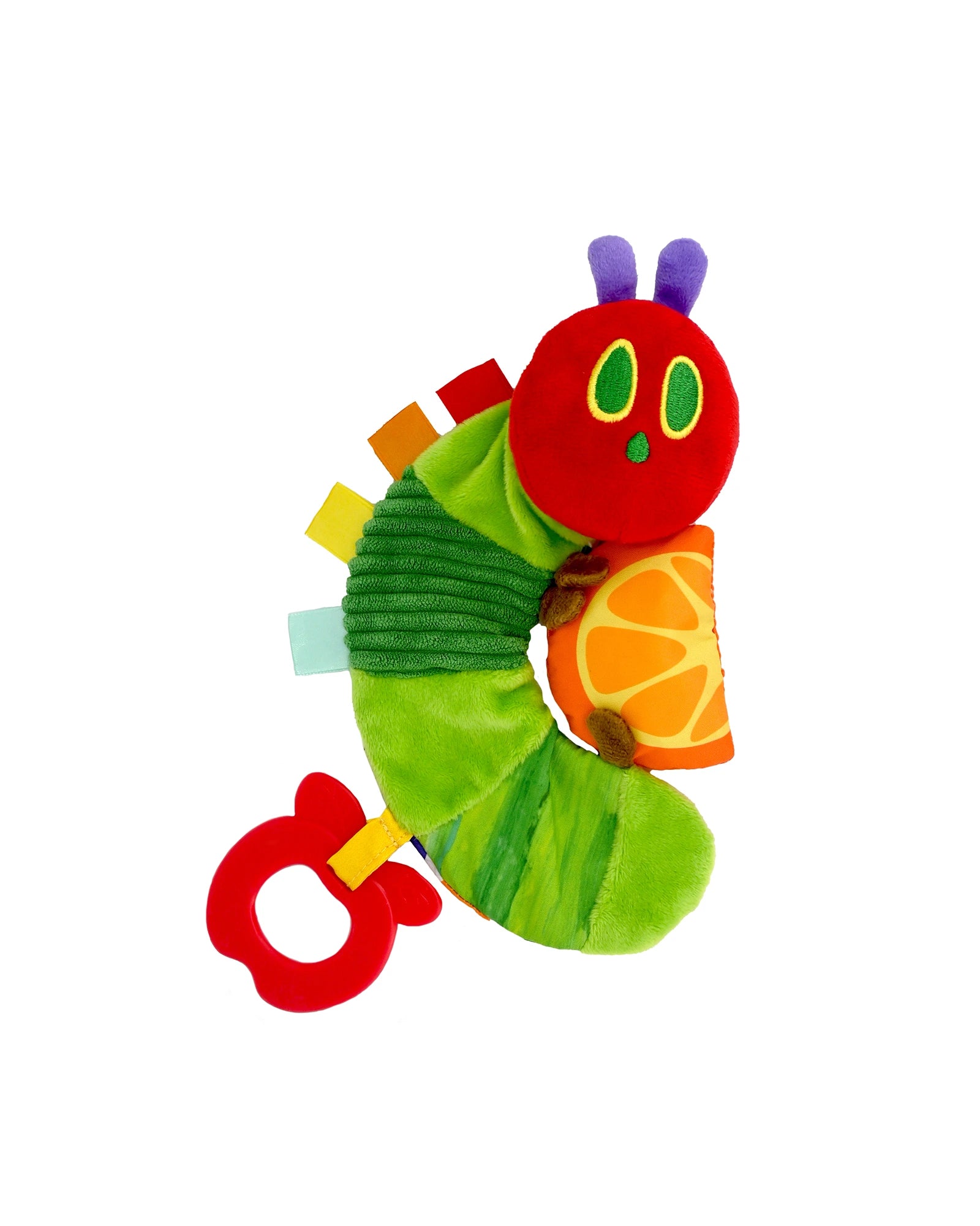 The Very Hungry Caterpillar Crinkle Teether Toy With Orange Slice