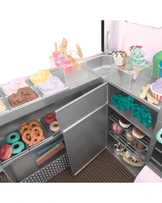 Generation girl deals ice cream truck