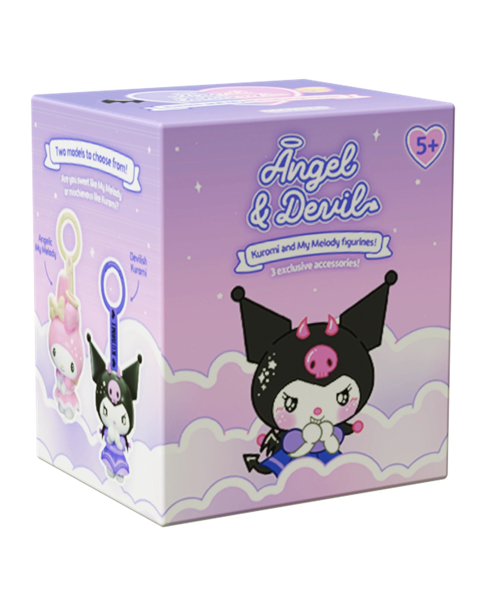 Kuromi & My Melody Angel & Devil Collector Figurine Bag Clips - Assorted