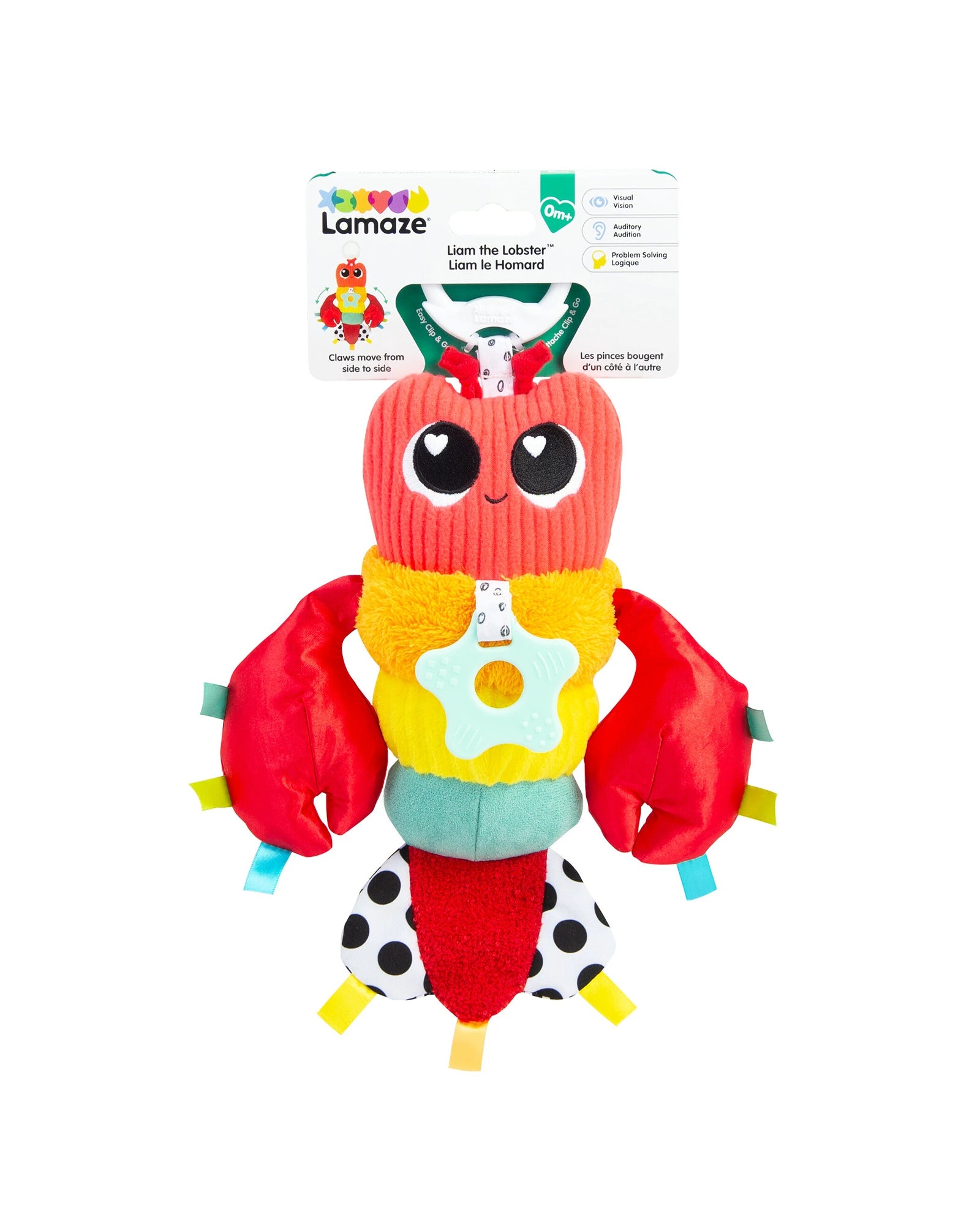 Lamaze Liam the Lobster Clip & Go Plush