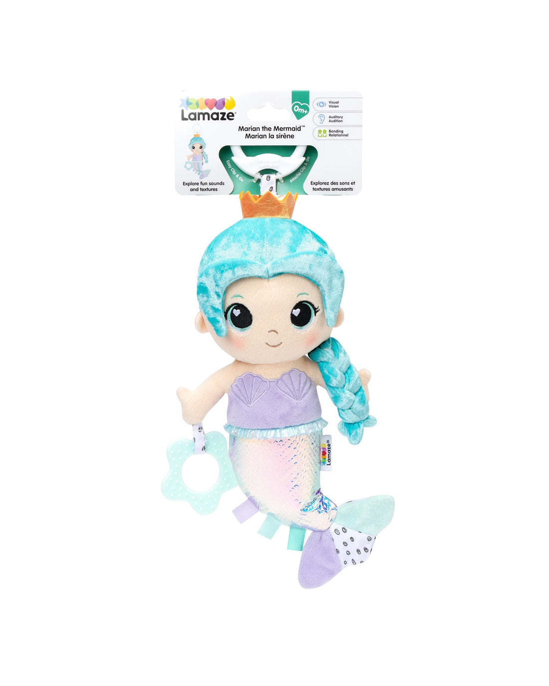 Lamaze Marian Mermaid Clip & Go Plush
