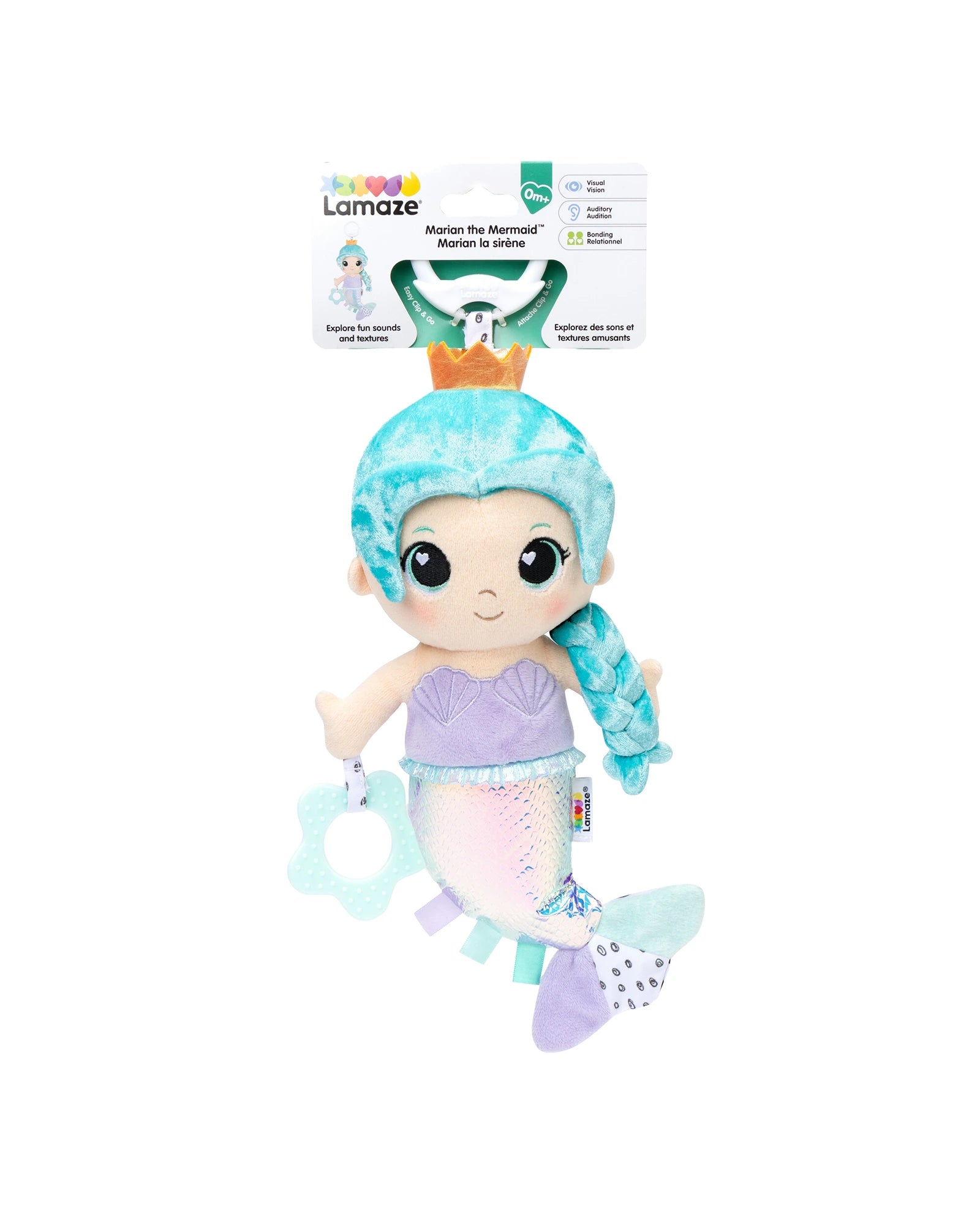 Lamaze Marian Mermaid Clip & Go Plush