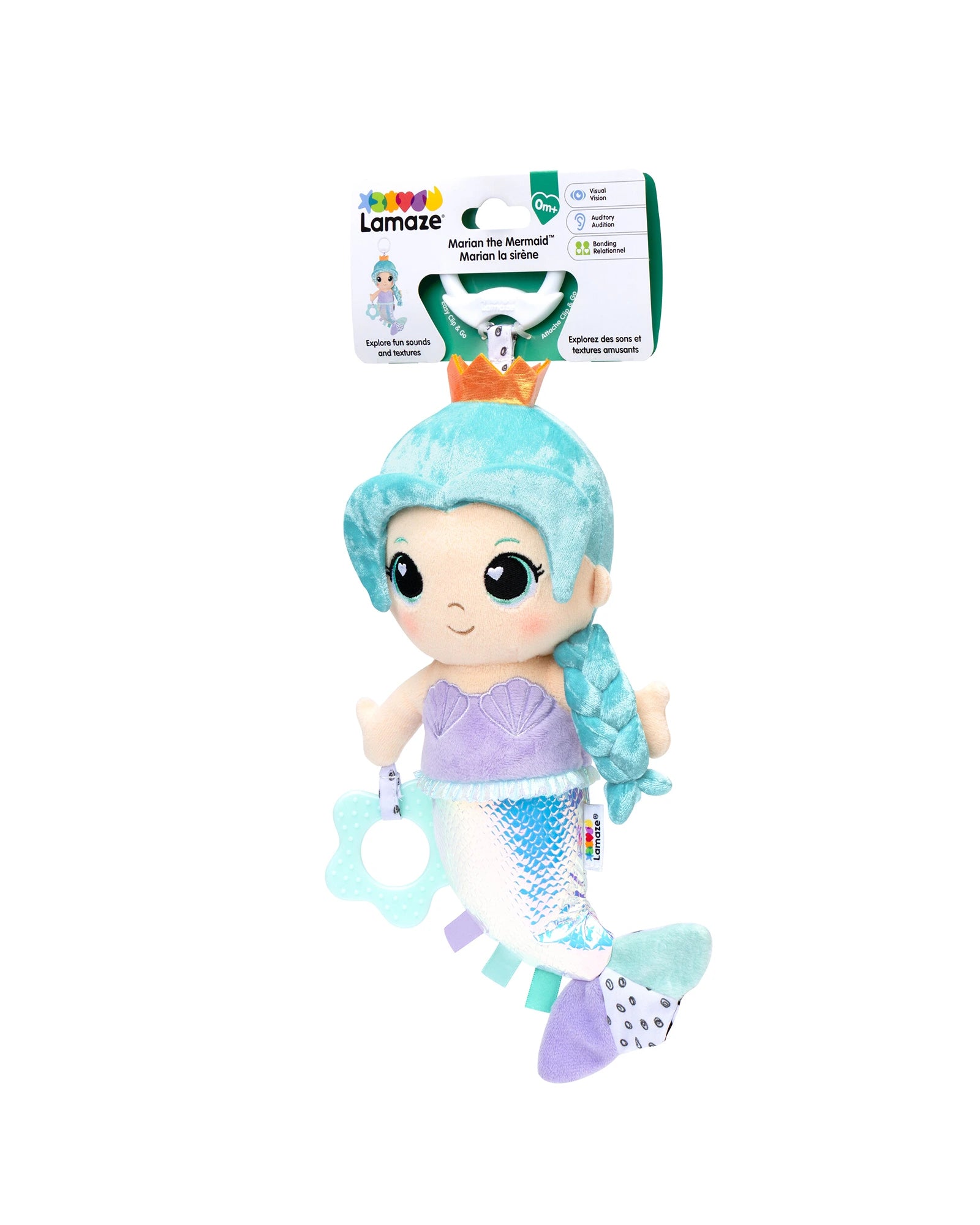 Lamaze Marian Mermaid Clip & Go Plush