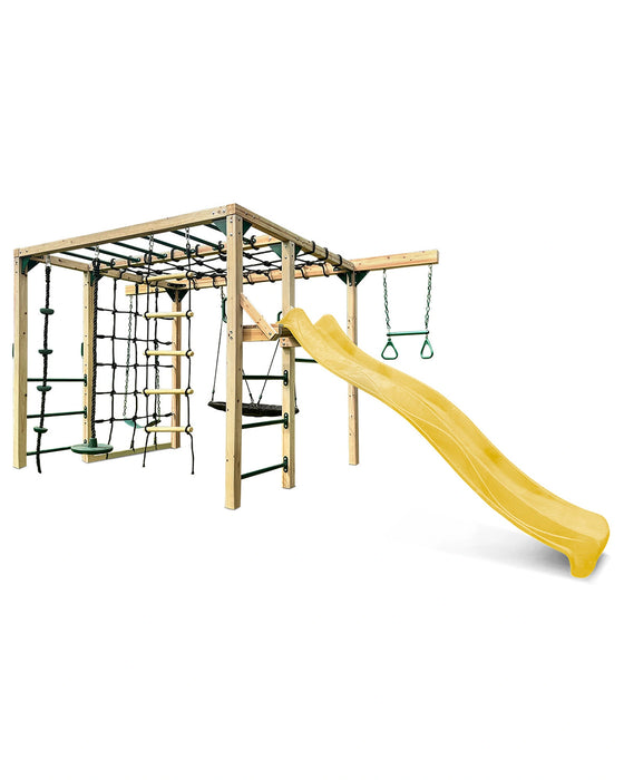 Lifespan Kids Orangutan Climbing Cube Jungle Gym Play Centre + Yellow Slide