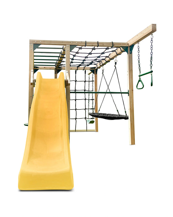 Lifespan Kids Orangutan Climbing Cube Jungle Gym Play Centre + Yellow Slide