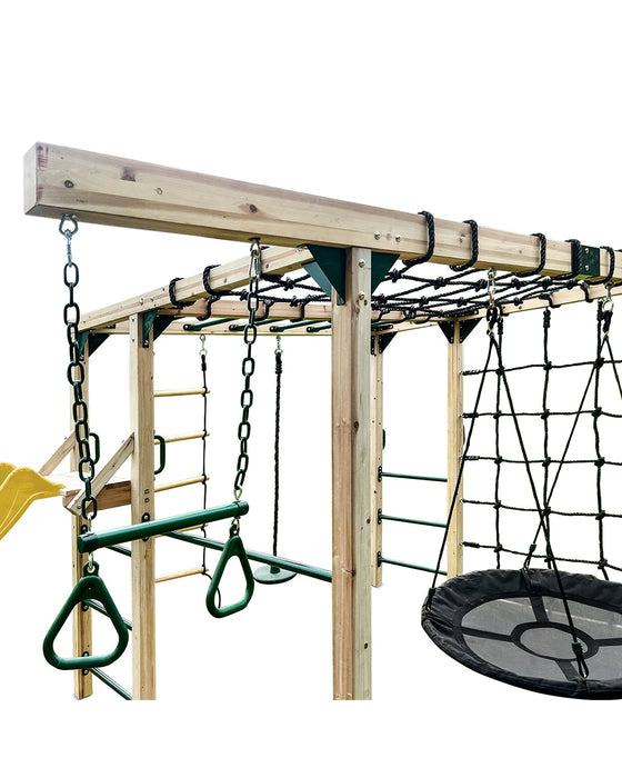 Lifespan Kids Orangutan Climbing Cube Jungle Gym Play Centre + Yellow Slide