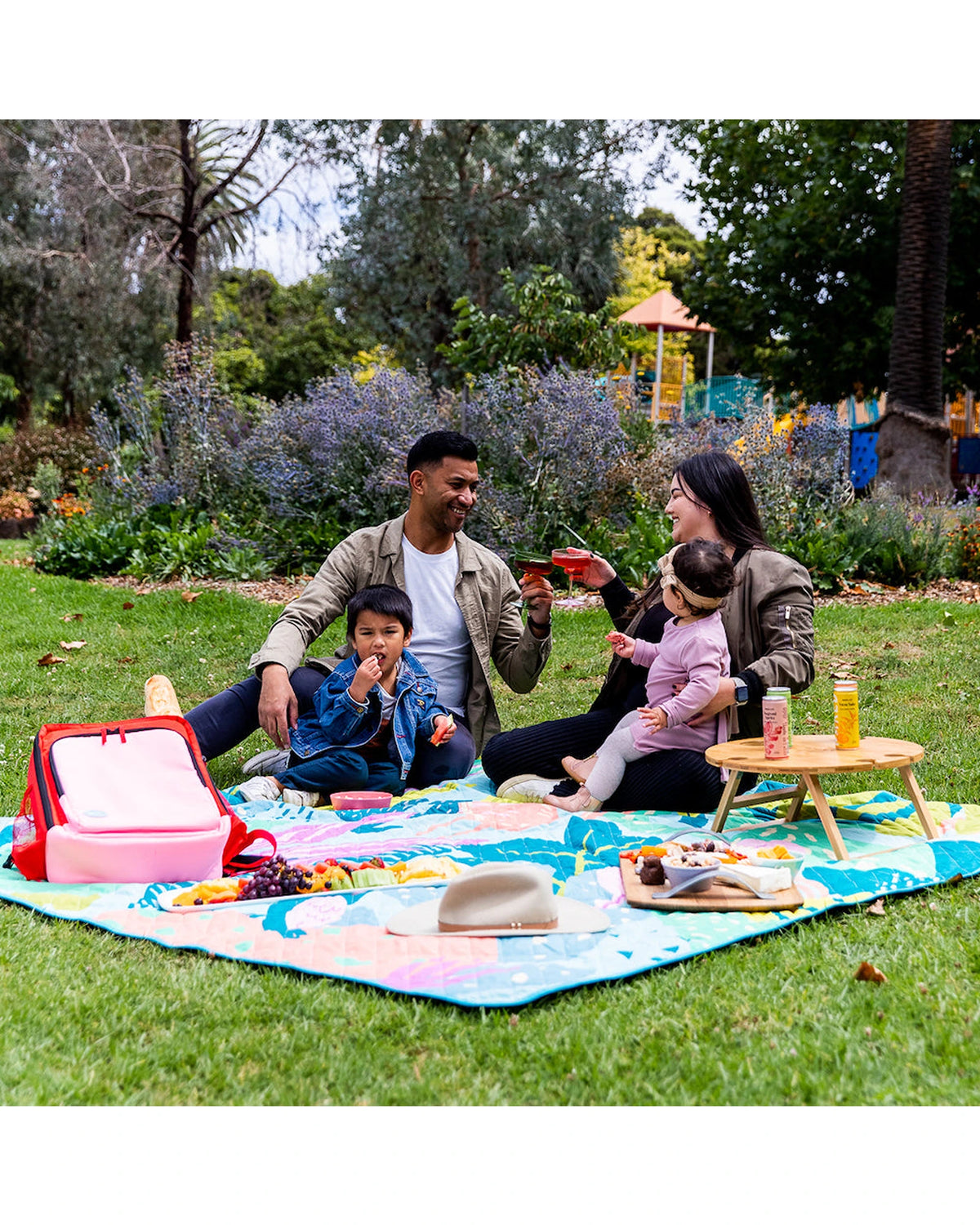 Flamingo-A-Go-Go Picnic Rug