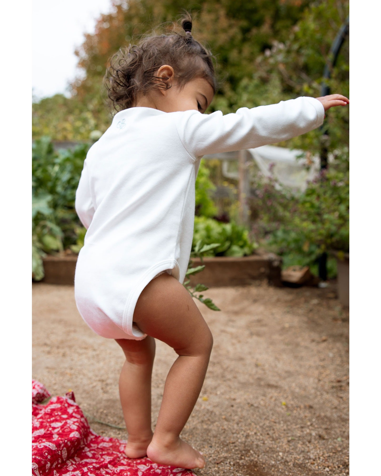 Homegrown Pink Eucalypt Rib Bodysuit
