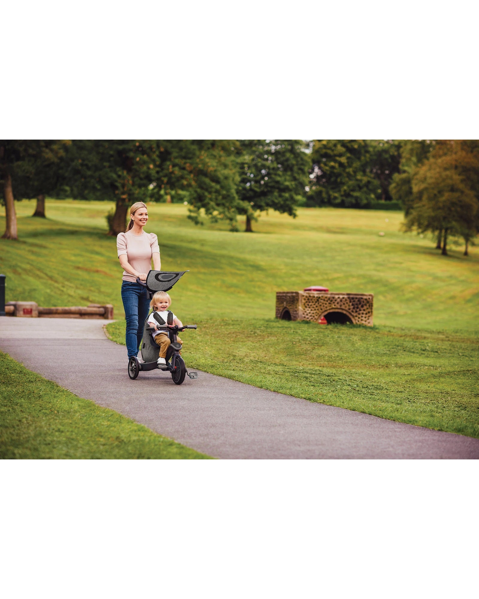 Globber Explorer Trike 4in1 Deluxe Play Black/Grey