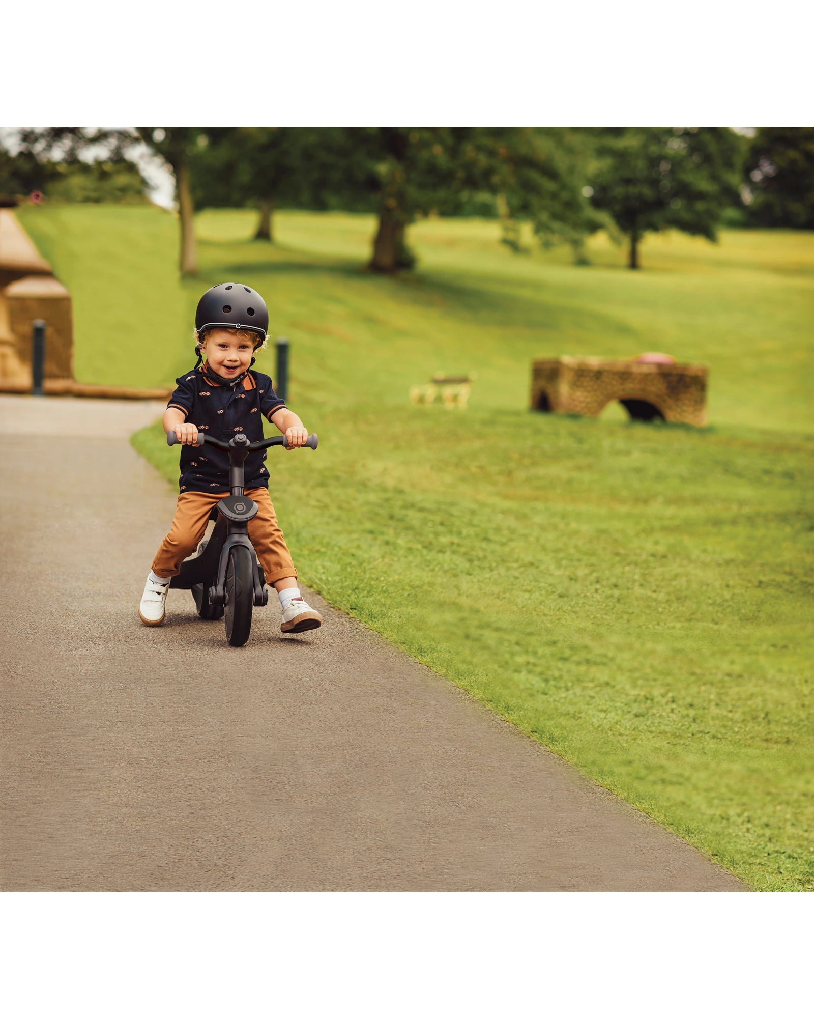 Globber Explorer Trike 4in1 Deluxe Play Black/Grey