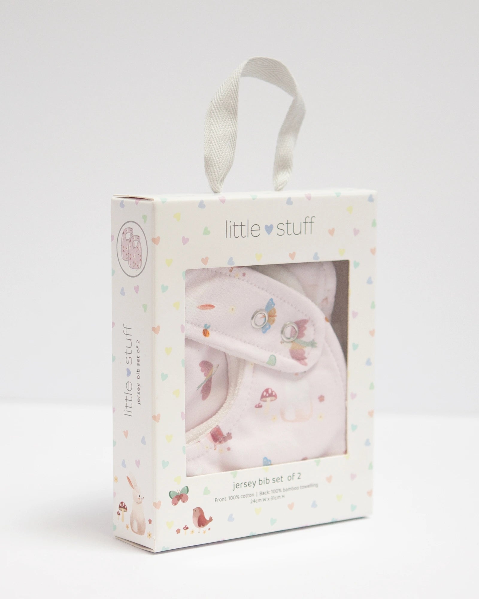 Butterfly Garden Jersey Bibs Set Of 2