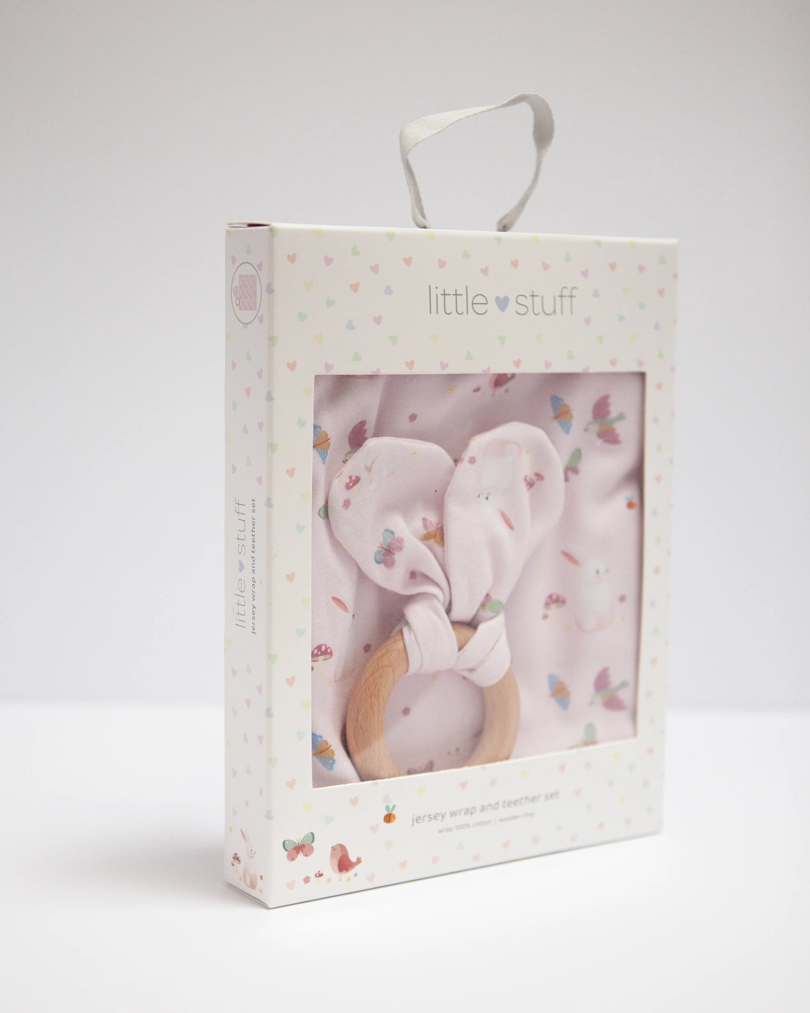 Butterfly Garden Jersey Wrap With Teether Gift Set