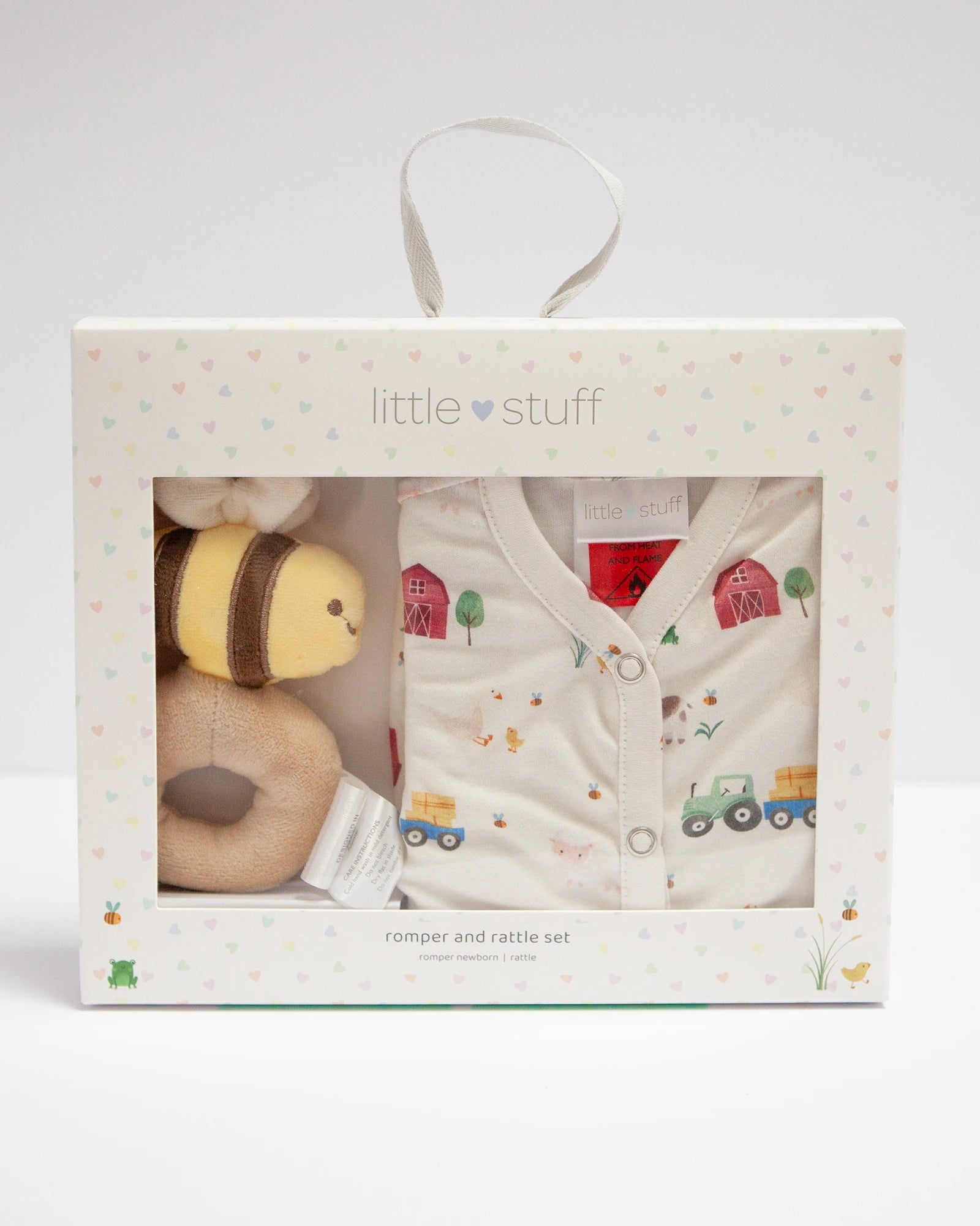 Farm Friends Romper & Rattle