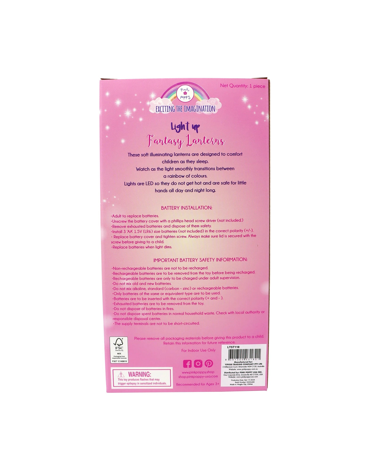 Stardust Unicorn Lantern