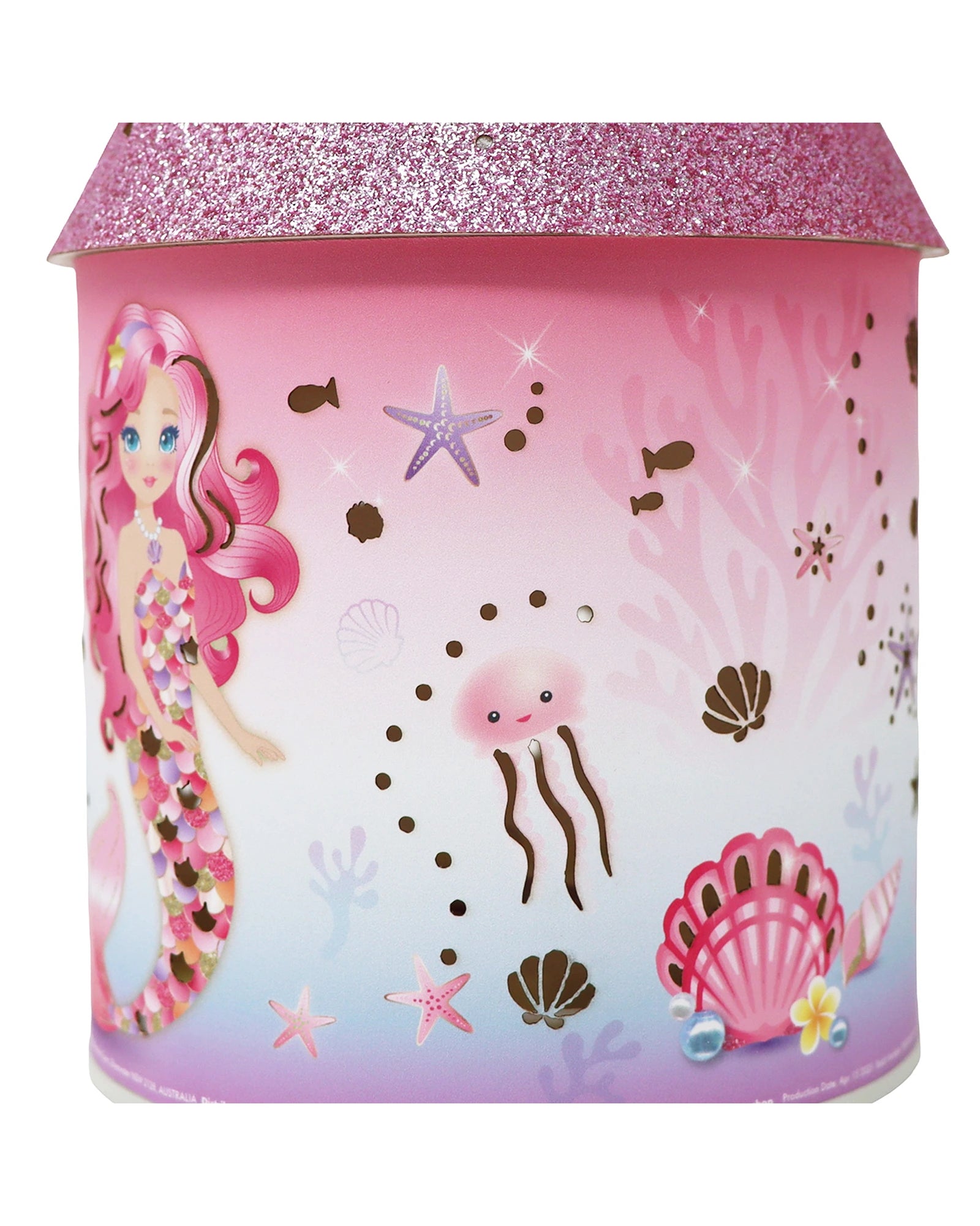 Pink Poppy Mermazing Mermaid Led Colour Changing Lantern