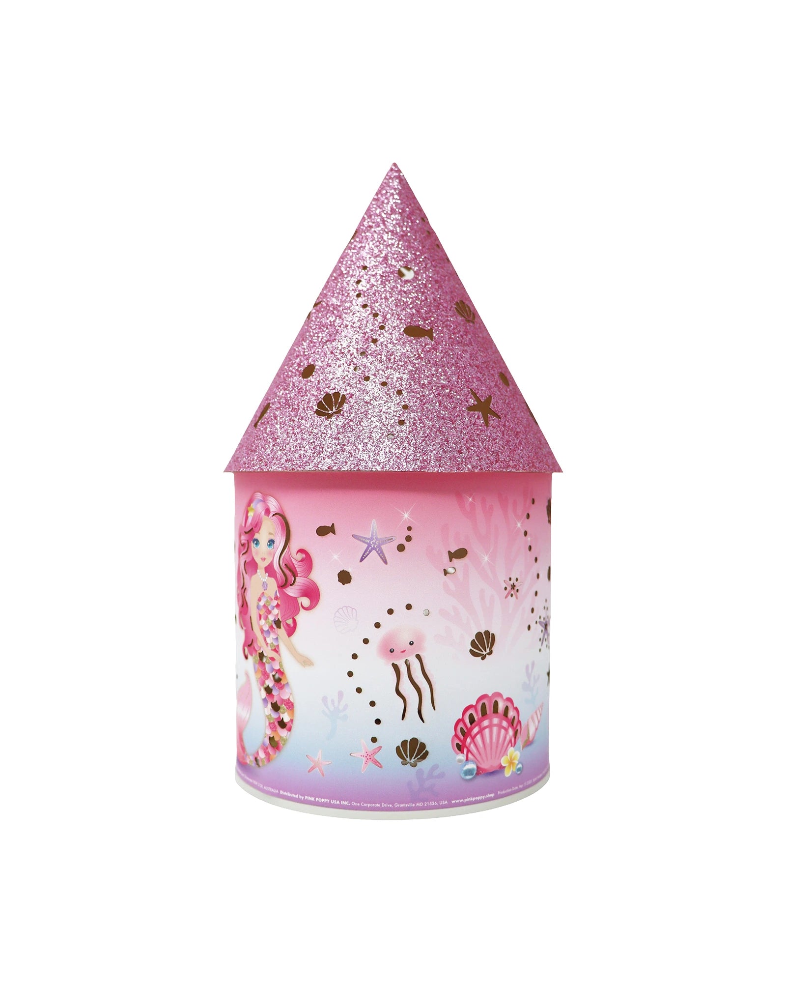 Pink Poppy Mermazing Mermaid Led Colour Changing Lantern