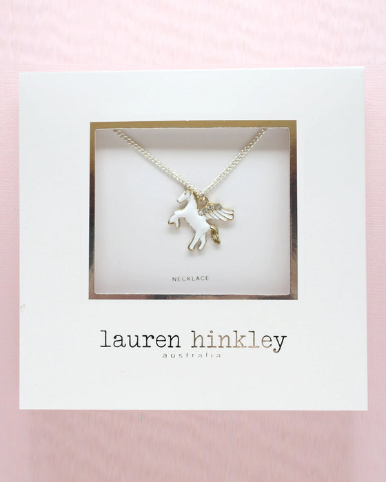Lauren Hinkley Gold Unicorn Necklace Boxed