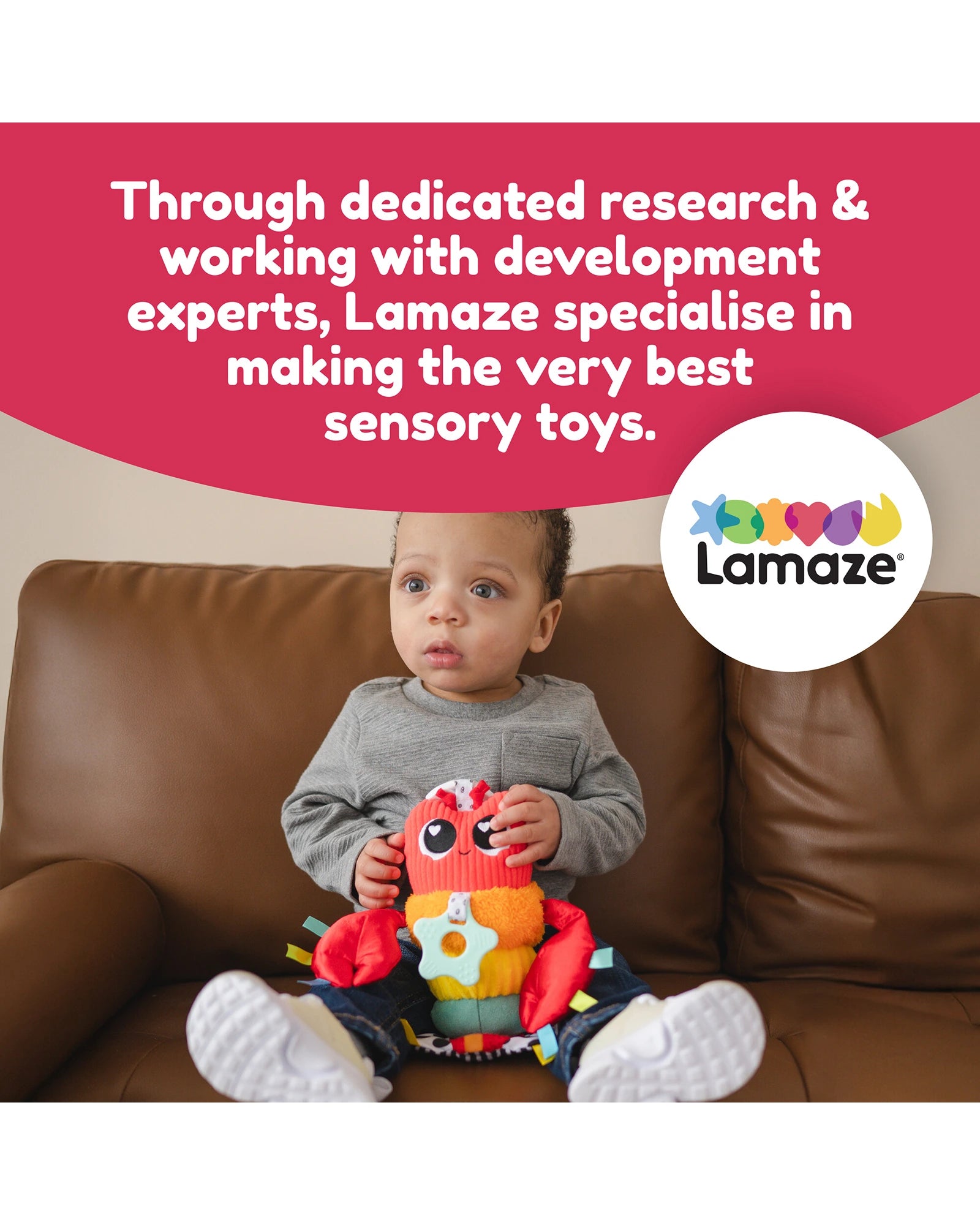 Lamaze Liam the Lobster Clip & Go Plush