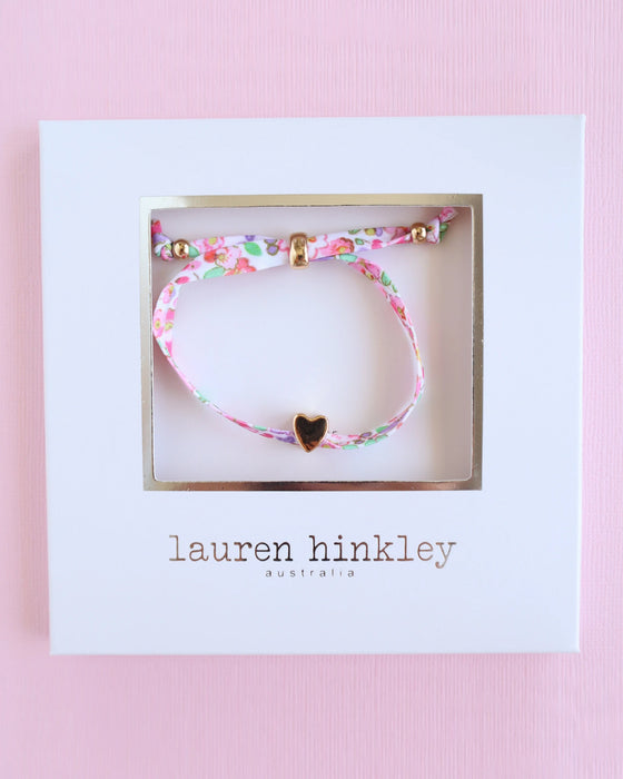 Lauren Hinkley Petite Fleur Ribbon Heart Bracelet
