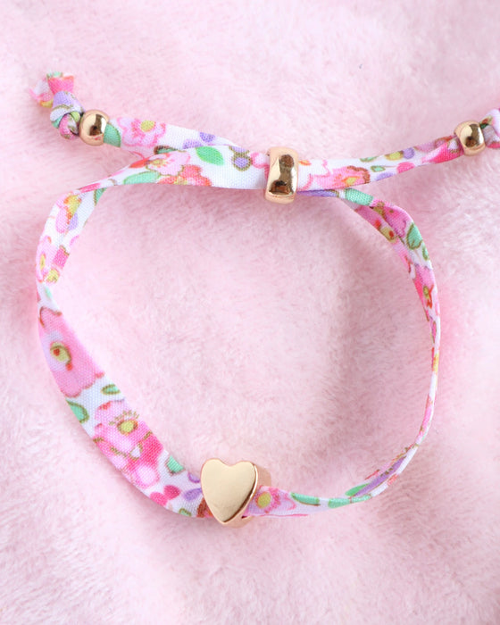 Lauren Hinkley Petite Fleur Ribbon Heart Bracelet