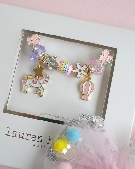 Lauren Hinkley Unicorn Carousel Bracelet Boxed