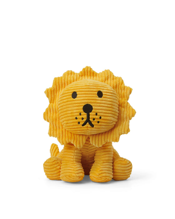 Lion Corduroy Yellow 17cm