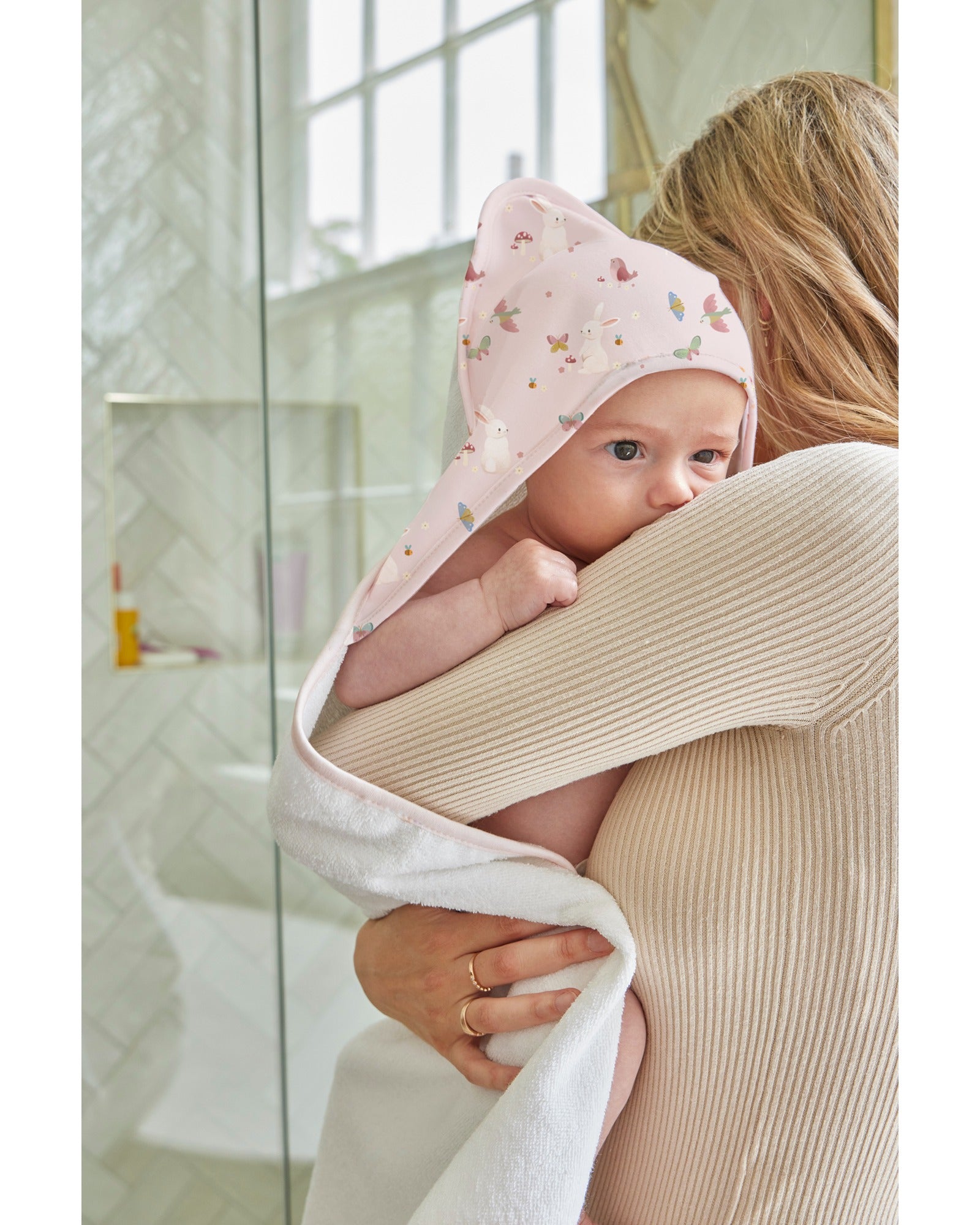 Butterfly Garden Hooded Towel