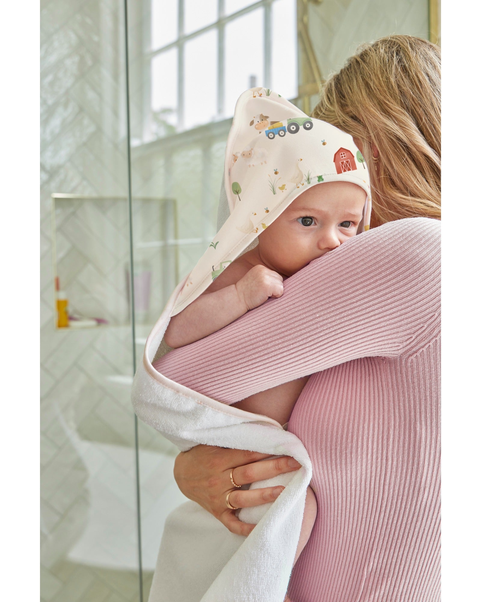 Little Stuff Farm Friends Hooded Towel