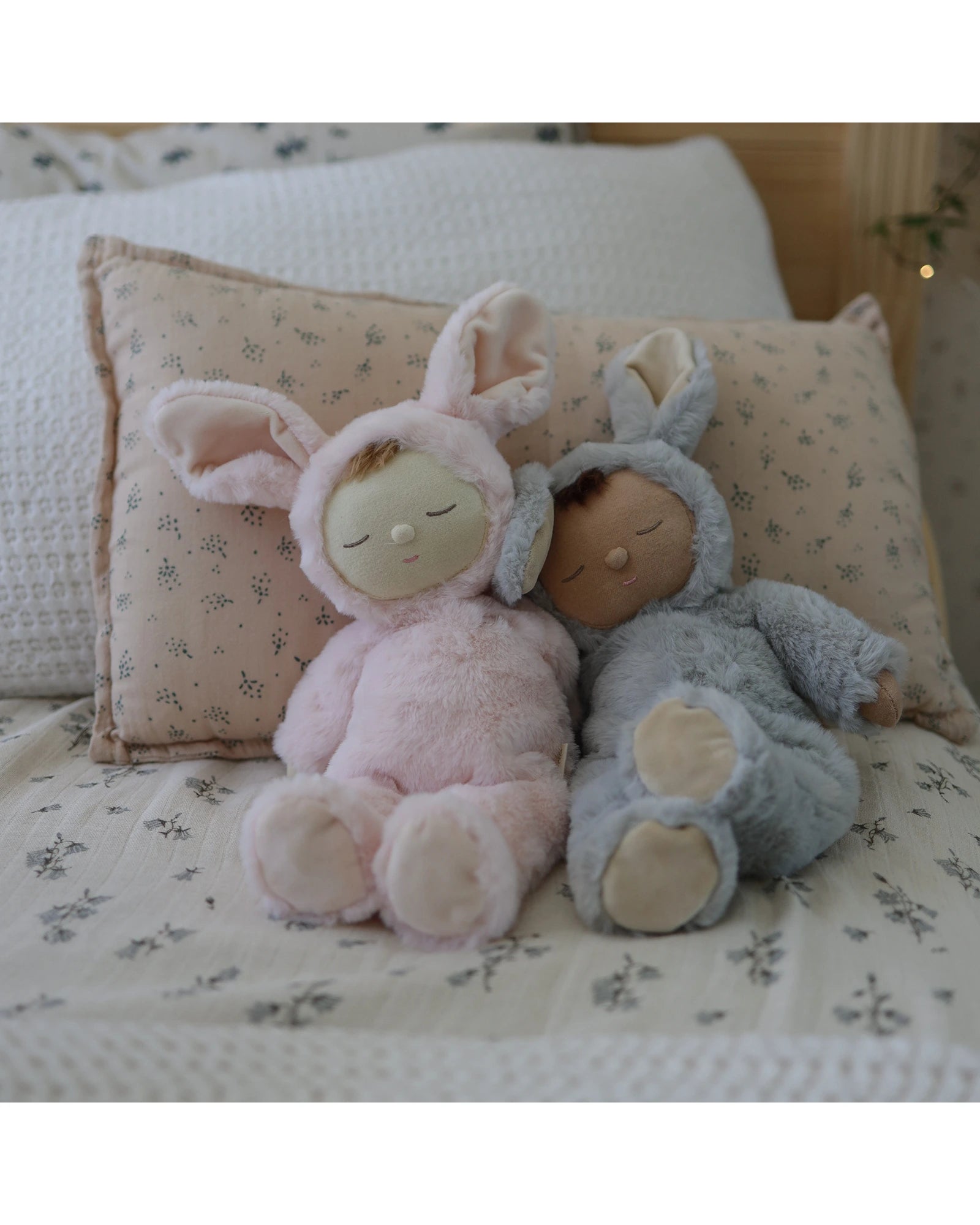 Olli Ella Lullaby Cozy Dinkum Bunny Moppet - Pink