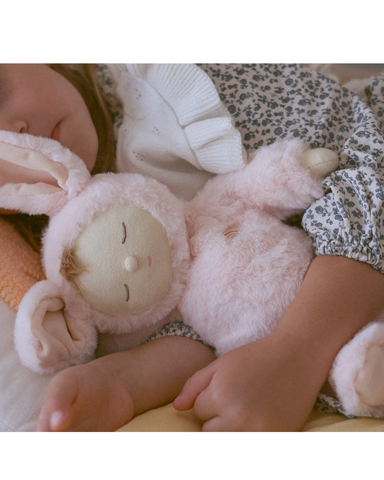 Olli Ella Lullaby Cozy Dinkum Bunny Moppet - Pink