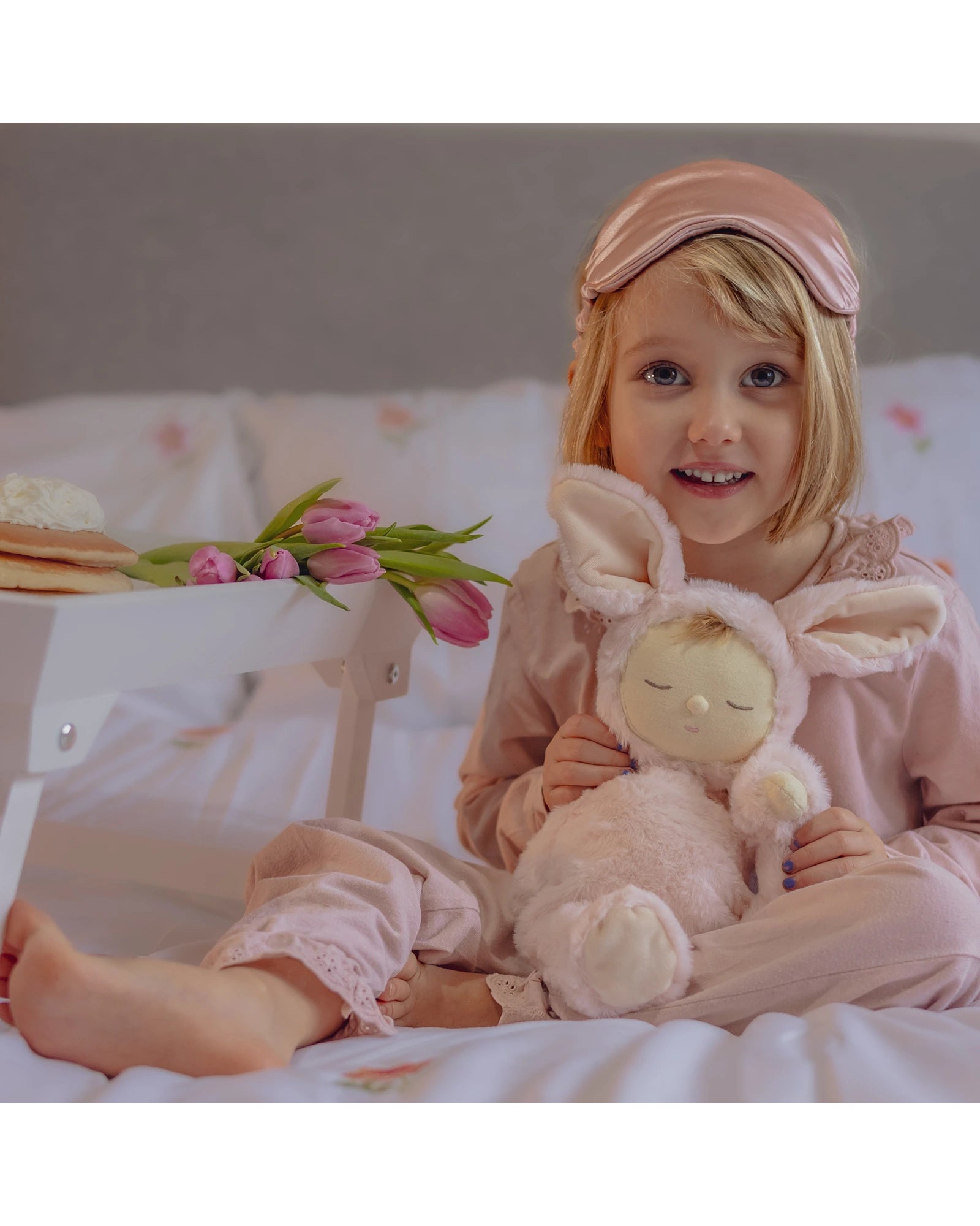 Olli Ella Lullaby Cozy Dinkum Bunny Moppet - Pink