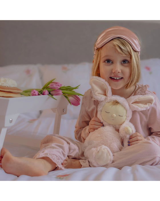 Olli Ella Lullaby Cozy Dinkum Bunny Moppet - Pink