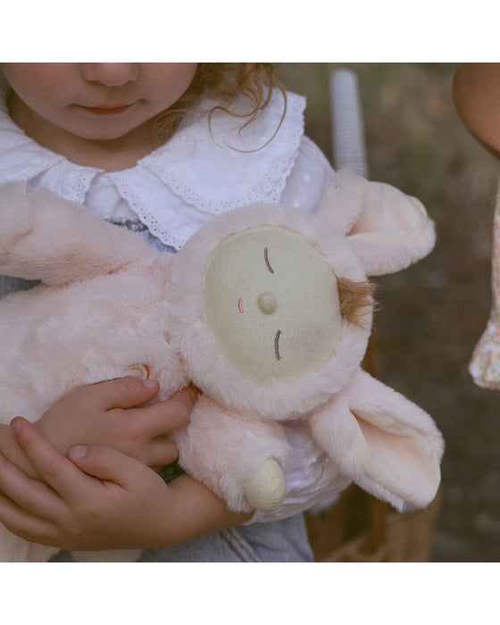 Olli Ella Lullaby Cozy Dinkum Bunny Moppet - Pink
