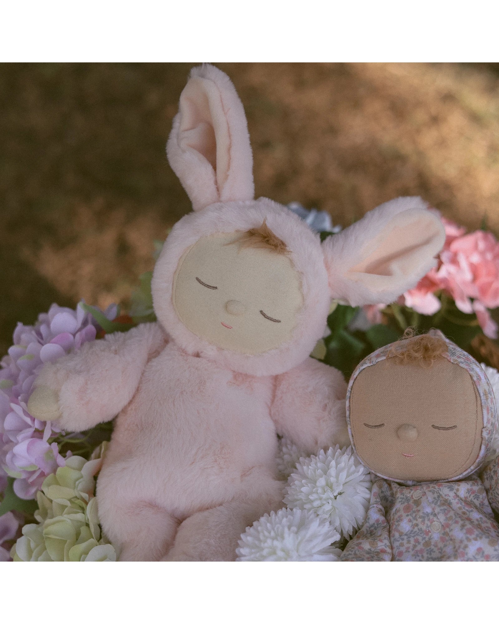 Olli Ella Lullaby Cozy Dinkum Bunny Moppet - Pink