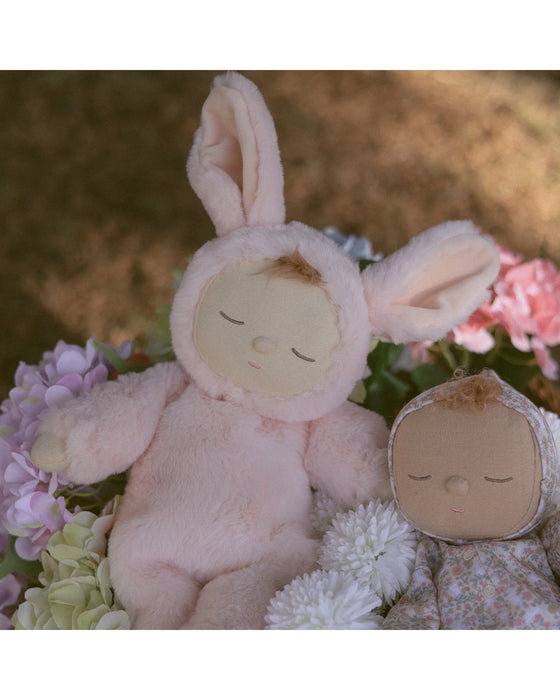 Olli Ella Lullaby Cozy Dinkum Bunny Moppet - Pink