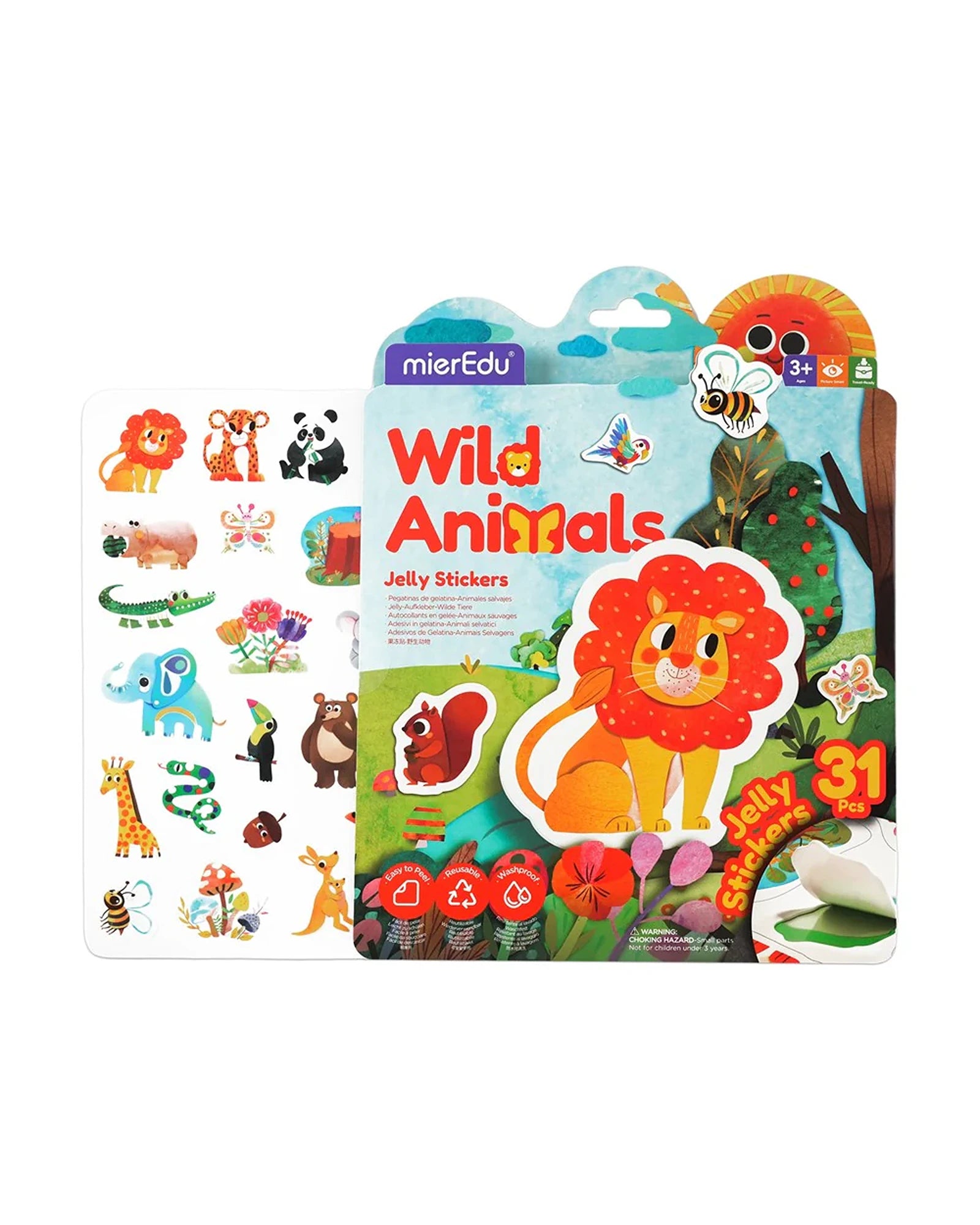 Jelly Stickers Wild Animals