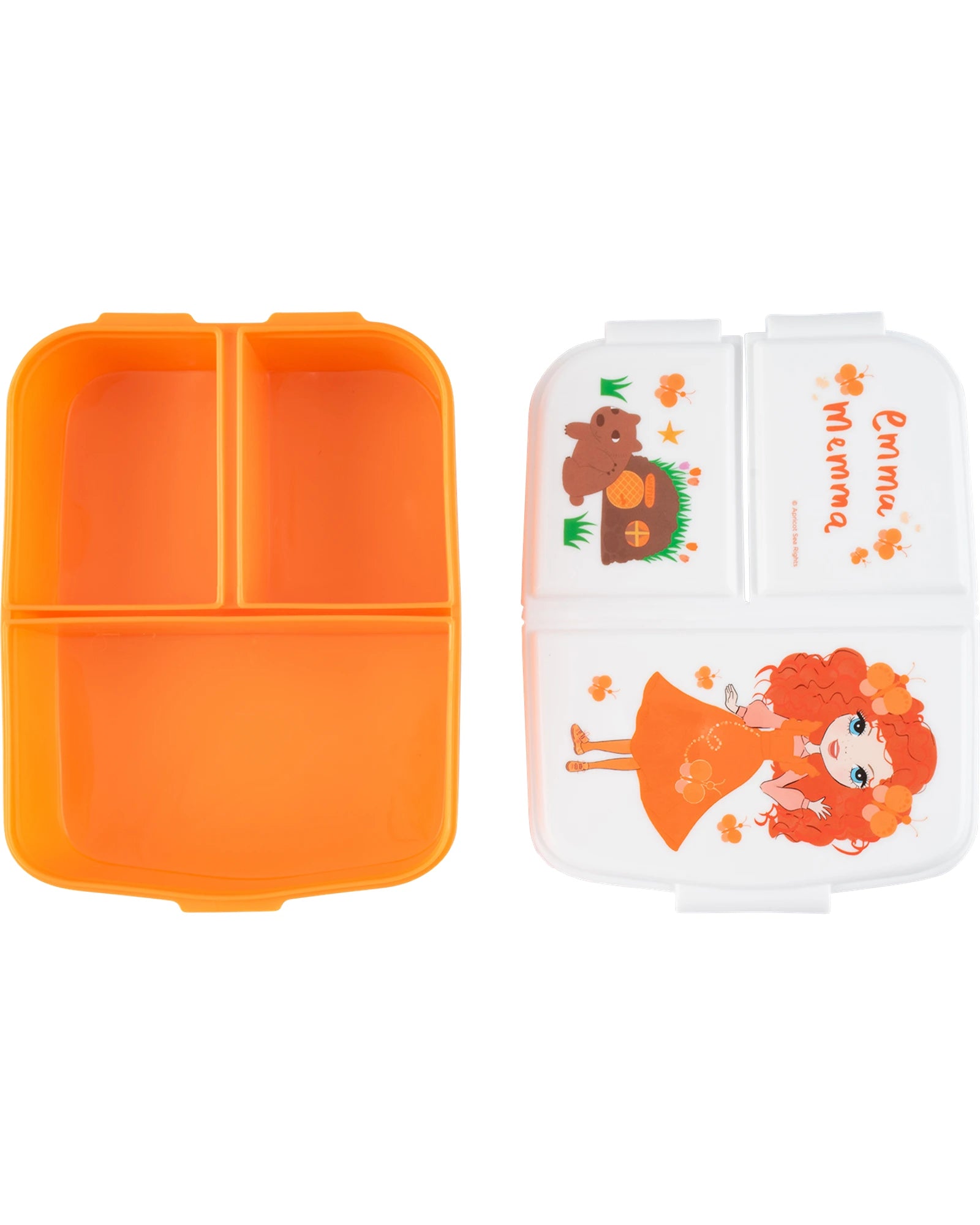 Fiambrera Emma Con Diseño Caballos - Lunchbox Infantil Con Compartimentos