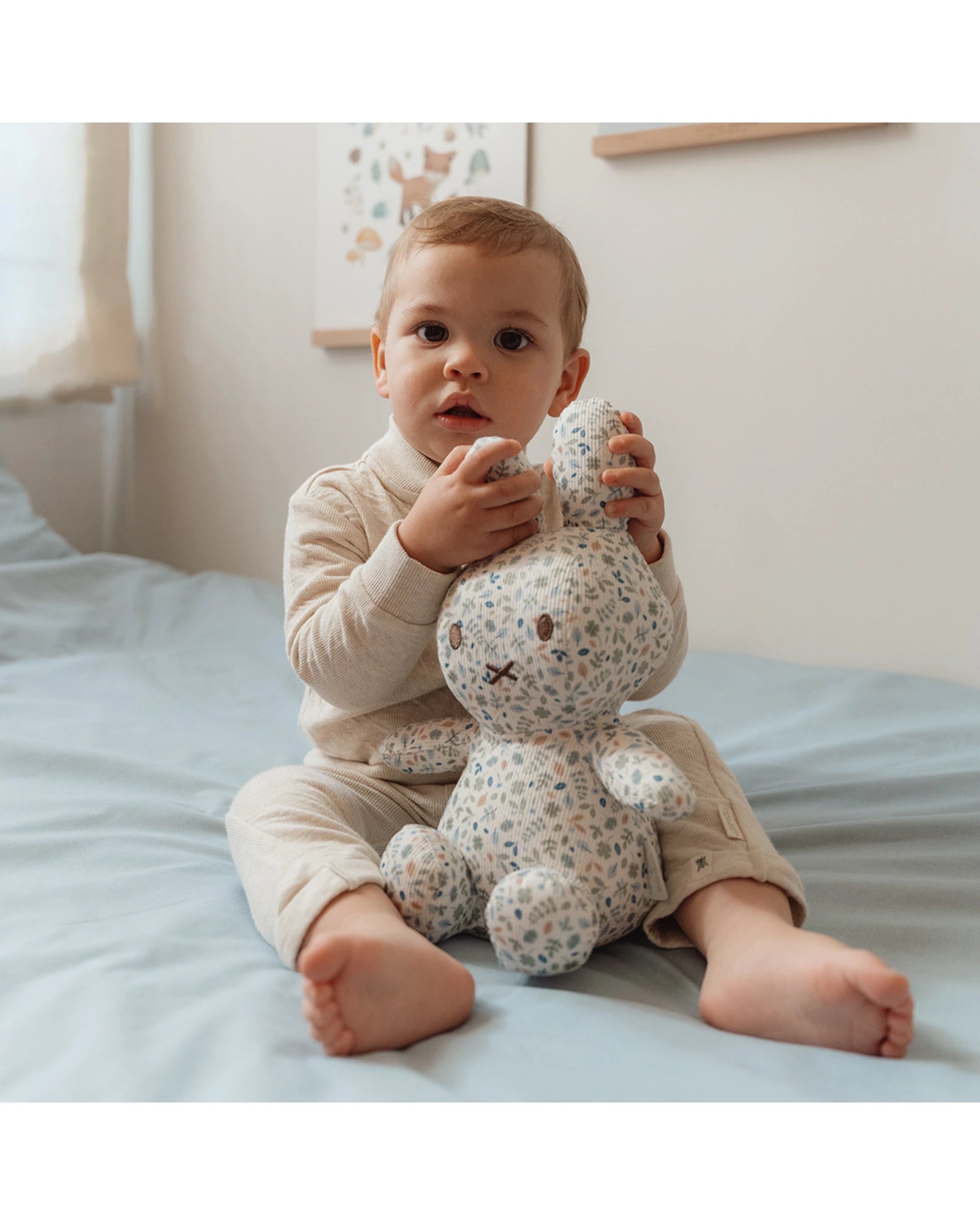 Soft Toy: Miffy Lucky Leaves All Over Print Medium 30cm