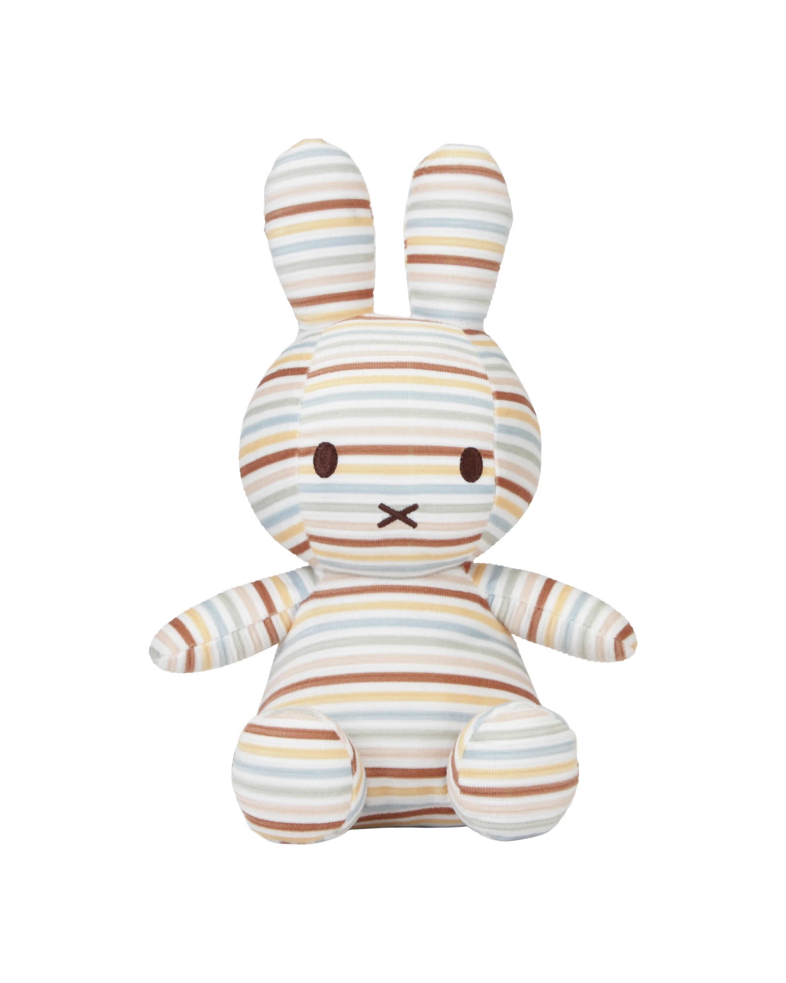 Soft Toy: Miffy Vintage Stripes All Over Print 25Cm