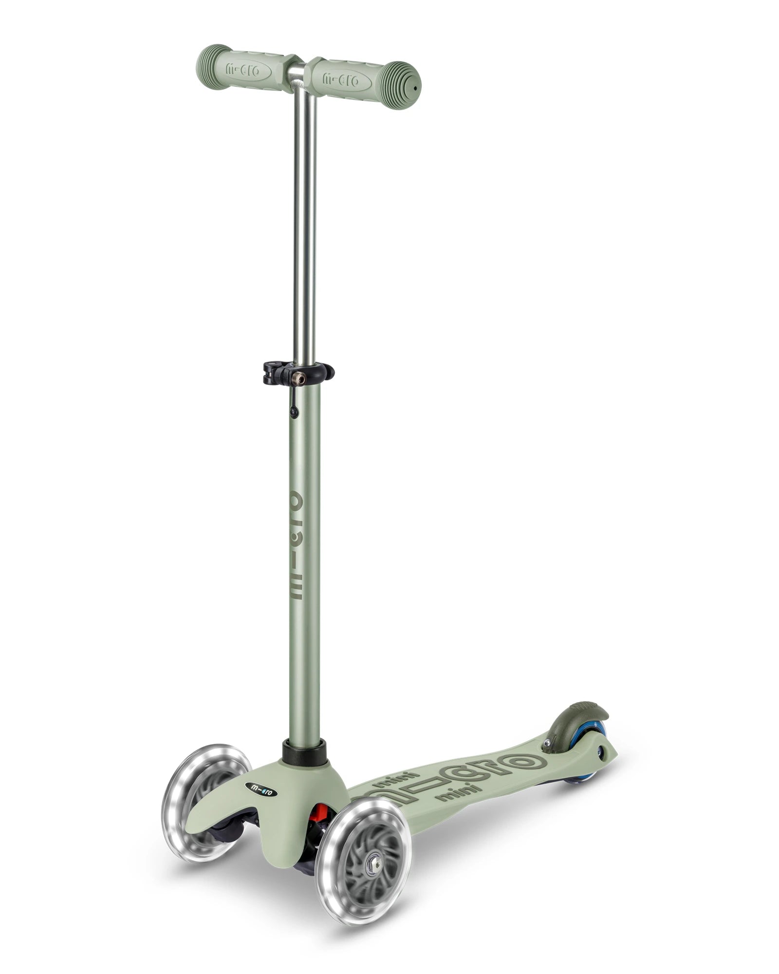 Micro Mini Deluxe 6-in-1 Rock & Go LED Scooter - Olive Sage