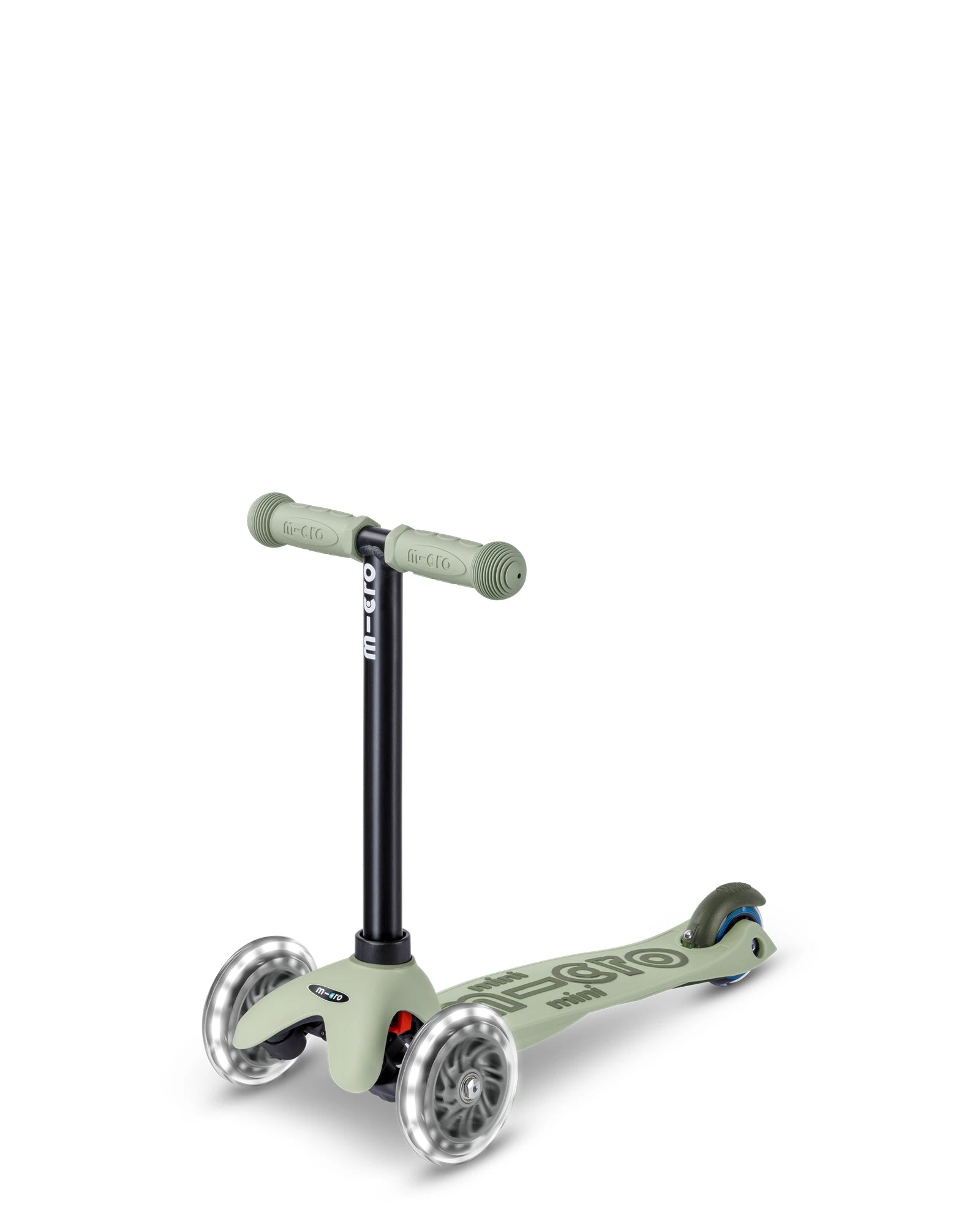 Micro Mini Deluxe 6-in-1 Rock & Go LED Scooter - Olive Sage