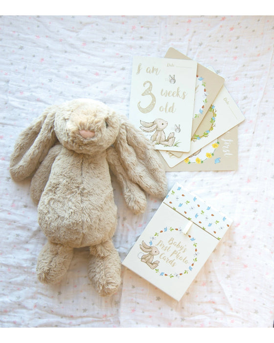 Jellycat Bashful Bunny Babys First Photo Cards