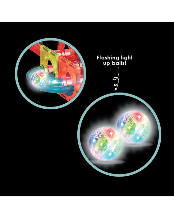 Magnetika Light Up Marble Maze 199 Pieces