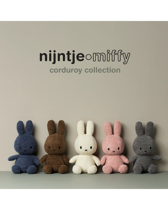 Miffy Sitting Corduroy Grey 33cm