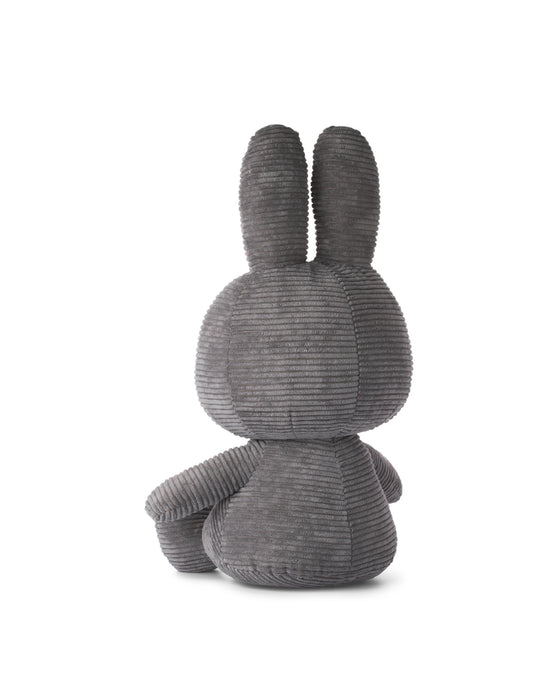 Miffy Sitting Corduroy Grey 50cm Kidstuff