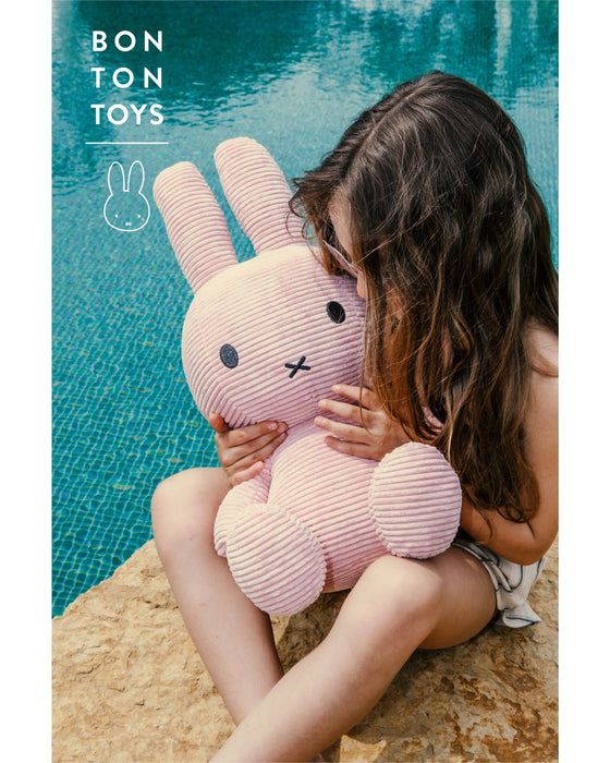 Miffy Sitting Corduroy Pink 50cm