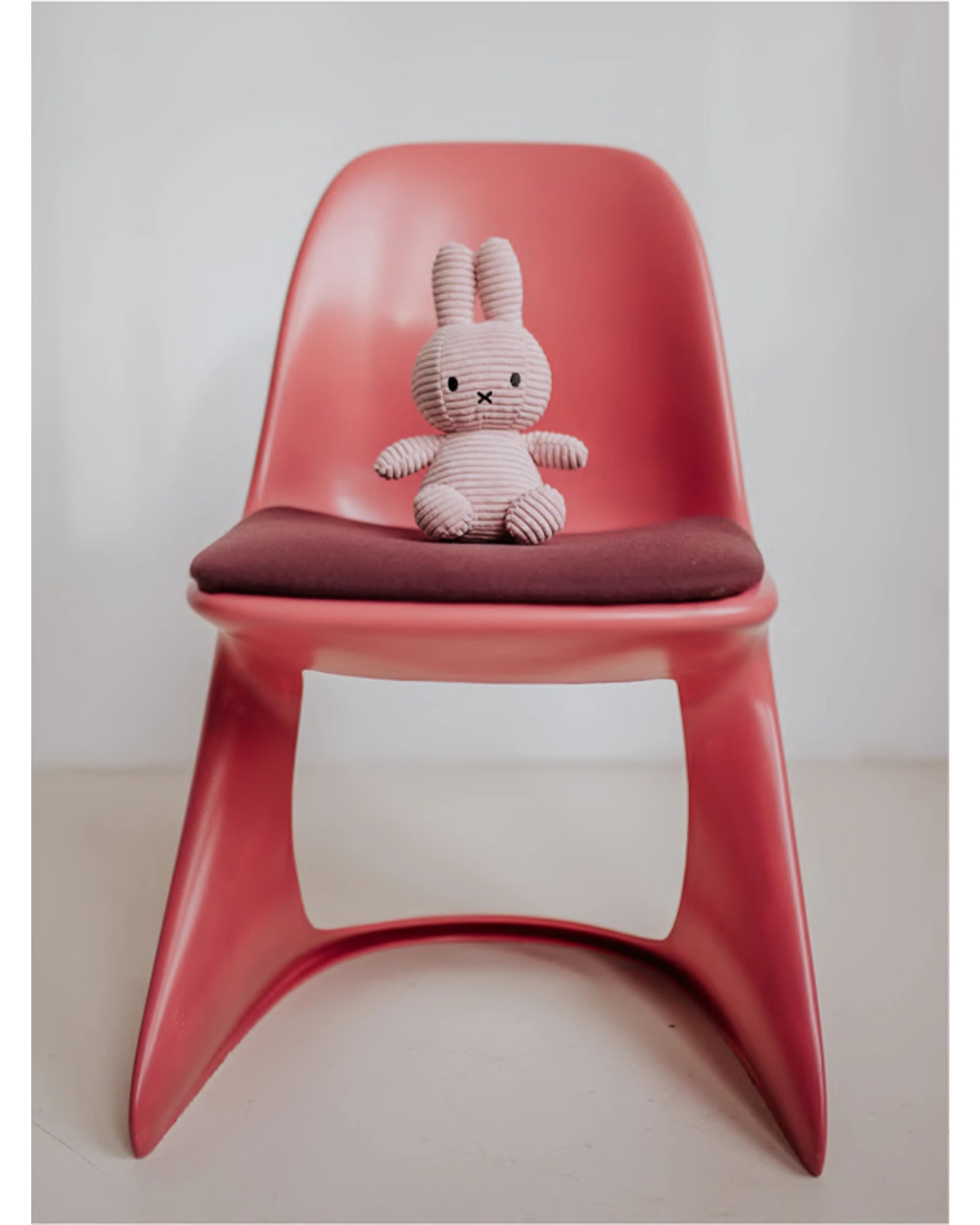Miffy Sitting Corduroy Pink 23cm