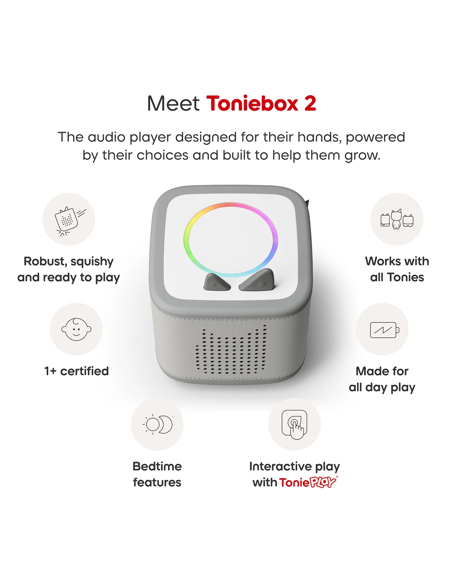 Tonies PAW Patrol Toniebox 2 Full Play Set - Moon Grey