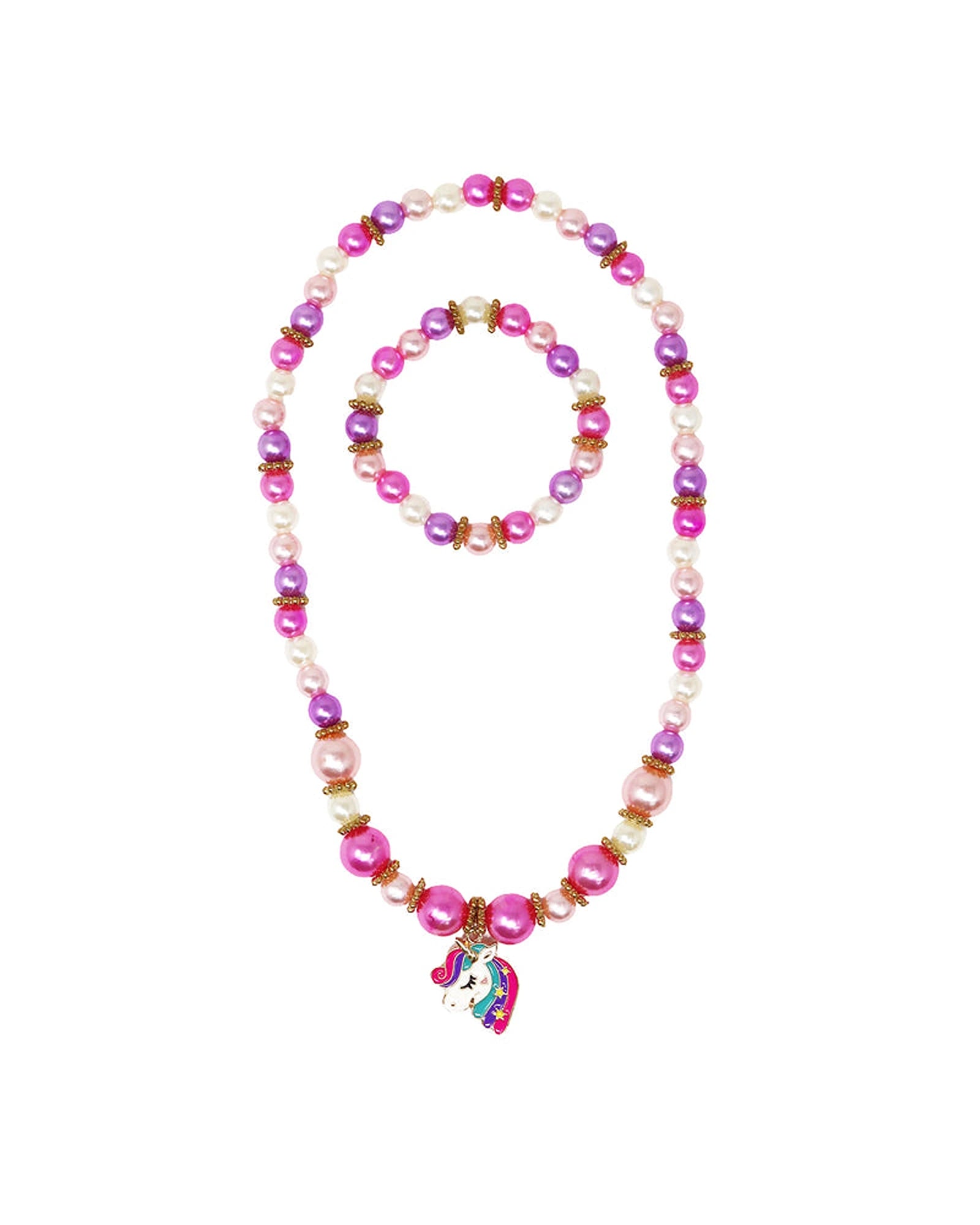 Unicorn Necklace & Bracelet Set