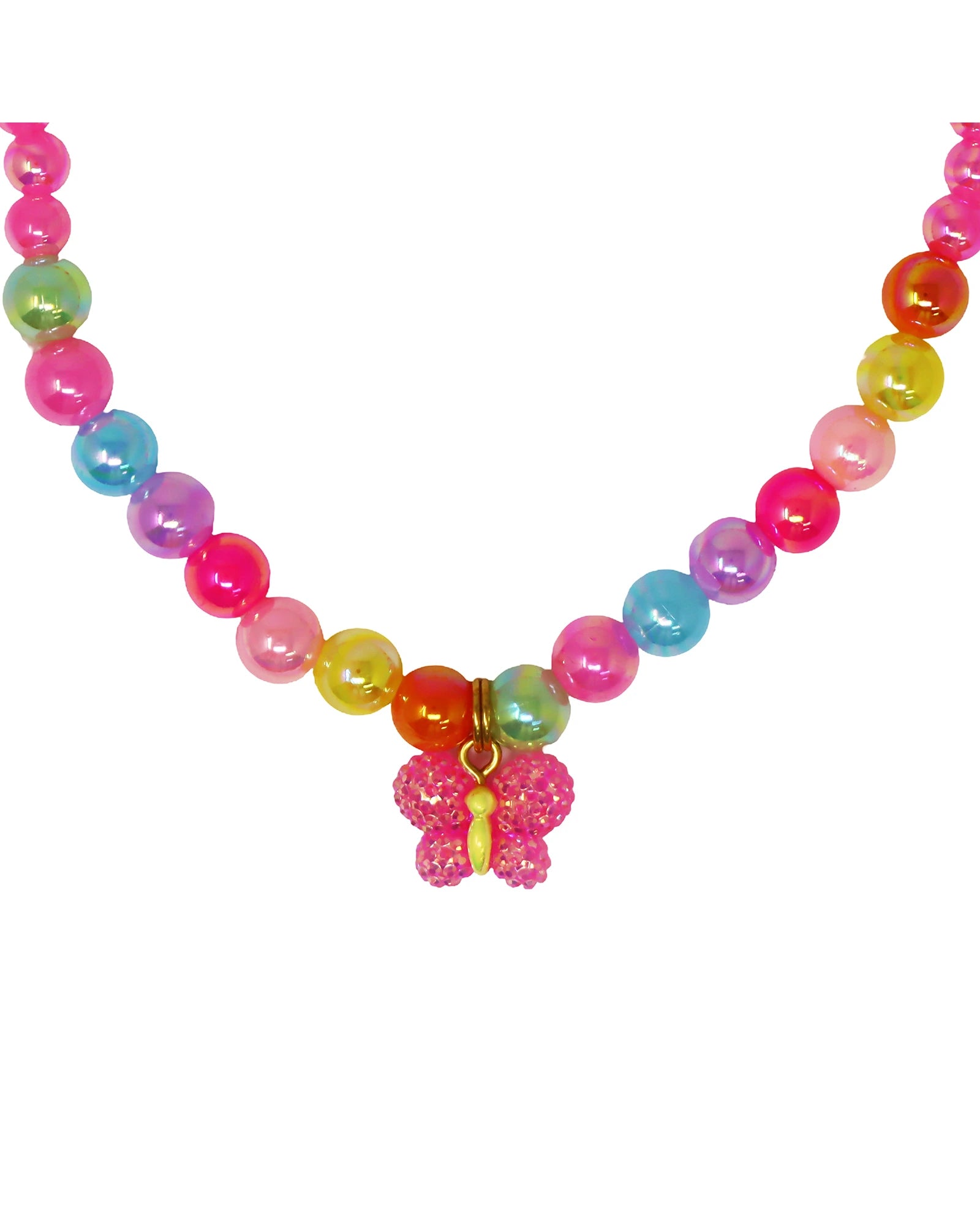 Sparkle Butterfly Necklace & Bracelet Set